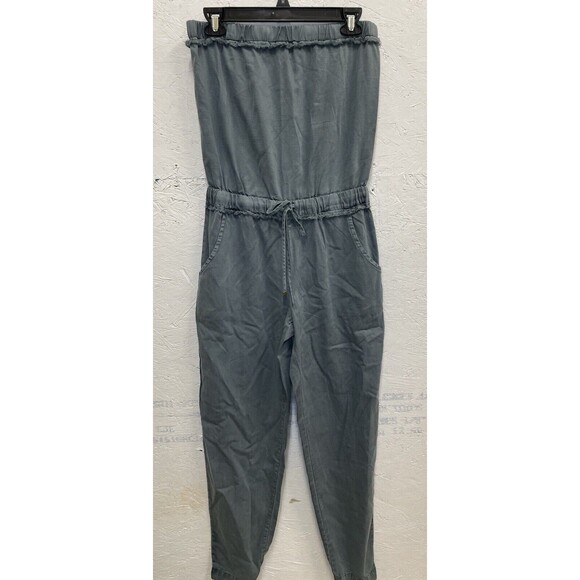 YFB‎ "Reeve" Green Strapless Jumpsuit size xs "must have" jogger - Picture 1 of 4